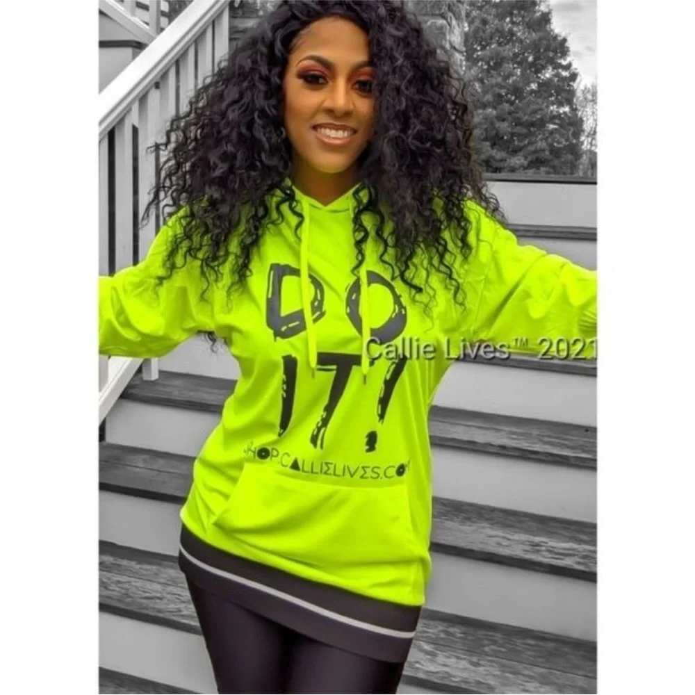 Callie Lives “Do IT” Hoodie Top: Size 2X - Picture 6 of 17